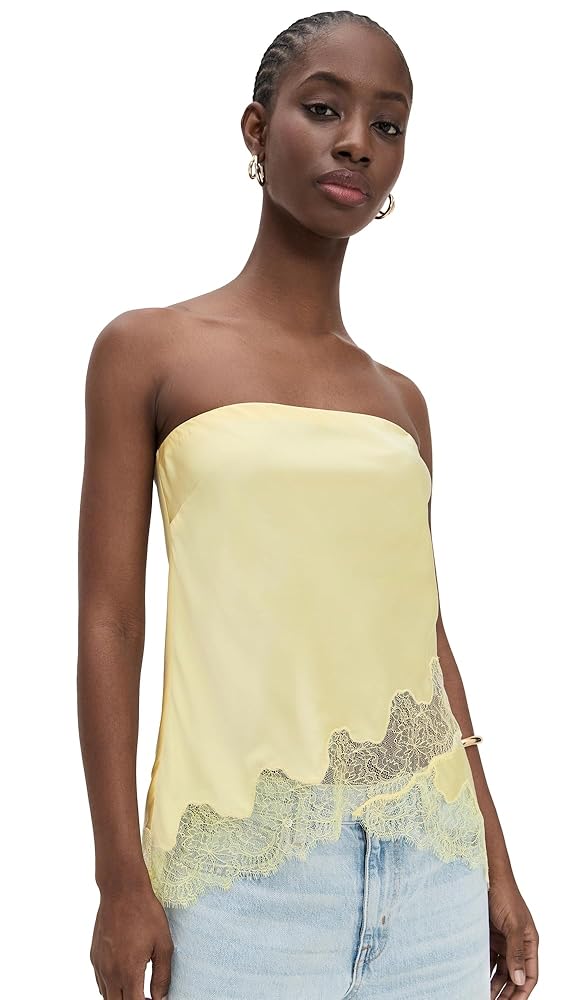 Cami NYC Women's Odessa Strapless Camisole, Yuzu, Yellow, XL